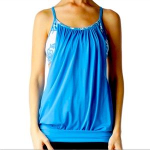 Lululemon Tank Top with Matching Floral Bra Top EUC